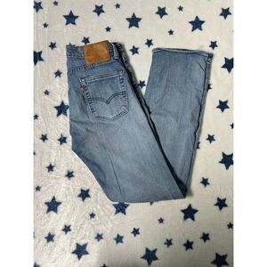 Levi's 513 Straight Jeans Men's 27x32 Light Wash – Classic Denim Pants